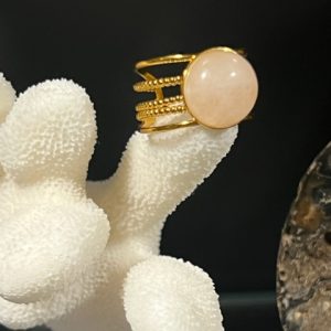 Quartzo Rosa Anel