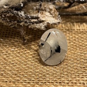 Quartzo Turmalinado Anel
