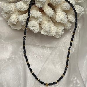 Iolite com pendente Quartzo Cristal Colar