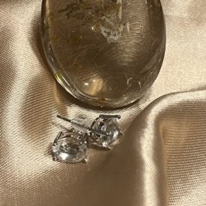 Quartzo de Cristal Brincos