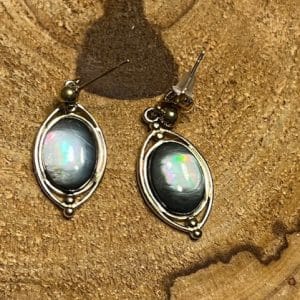 Concha Abalone Brincos