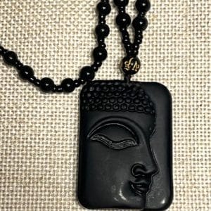 Obsidiana Negra Colar