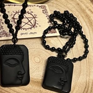 Obsidiana Negra Colar