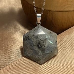 Labradorite Estrela Davi Pendente