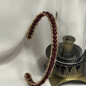 Granada com dourado Pulseira