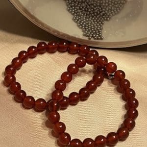 Ágata Vermelha Pulseira 8mm