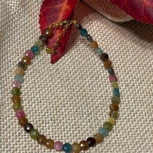 Turmalina Multicolor Pulseira