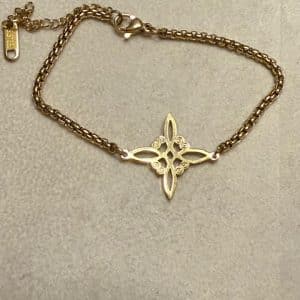 Aço Pulseira Nó de Bruxa