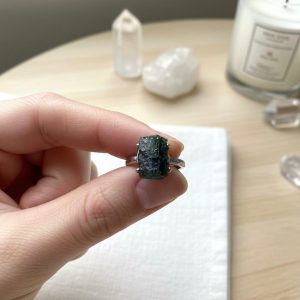 Turmalina Negra Anel