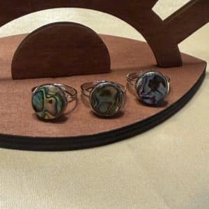 Concha Abalone Anel