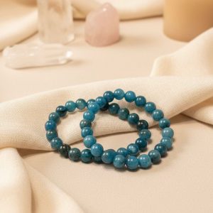 Apatite Azul Pulseira 8mm