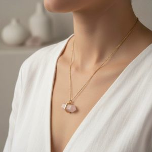 Quartzo Rosa Pendente