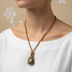 Macramé Colar s/pedra