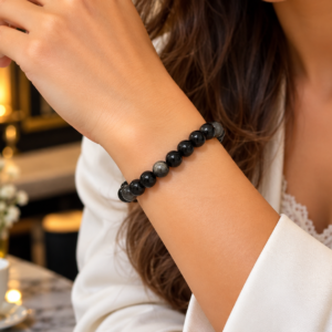 Obsidiana Prateada de 8mm