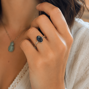 Pietersite Azul Anel