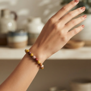 Jaspe Mookaite Pulseira