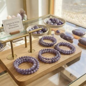 Lepidolite Pulseira